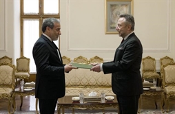 I.R. Iran, Ministry of Foreign Affairs- Iranian FM receives new Czech envoy’s credentials